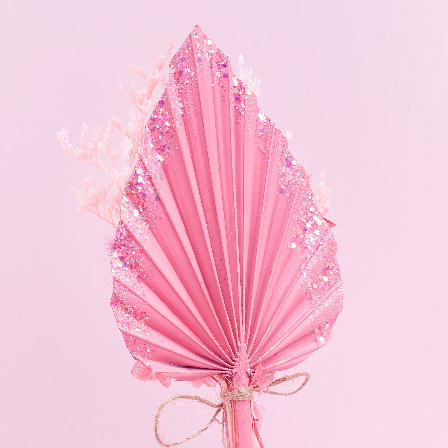 Dried Palm Spear Bouquet (Pinks & Glitter)