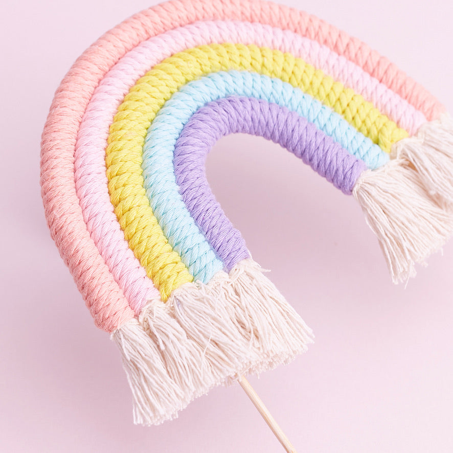 Rainbow Cake Toppers (Medium) (Pastels)