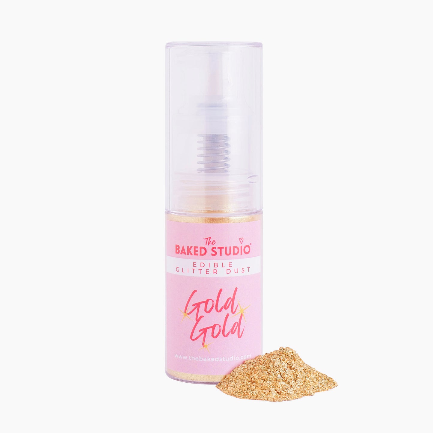 Edible Glitter Dust - 10g Pump Bottle (Gold Gold)