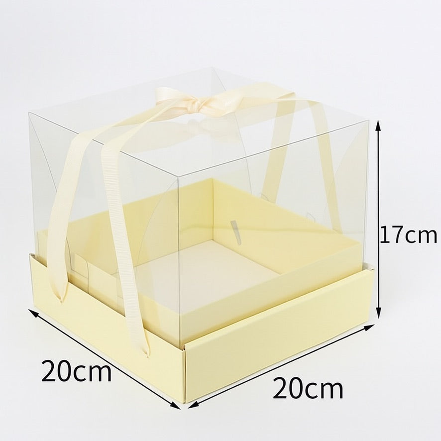 Mini Cake/Bento Cake Board & Box Sets (Lemon)
