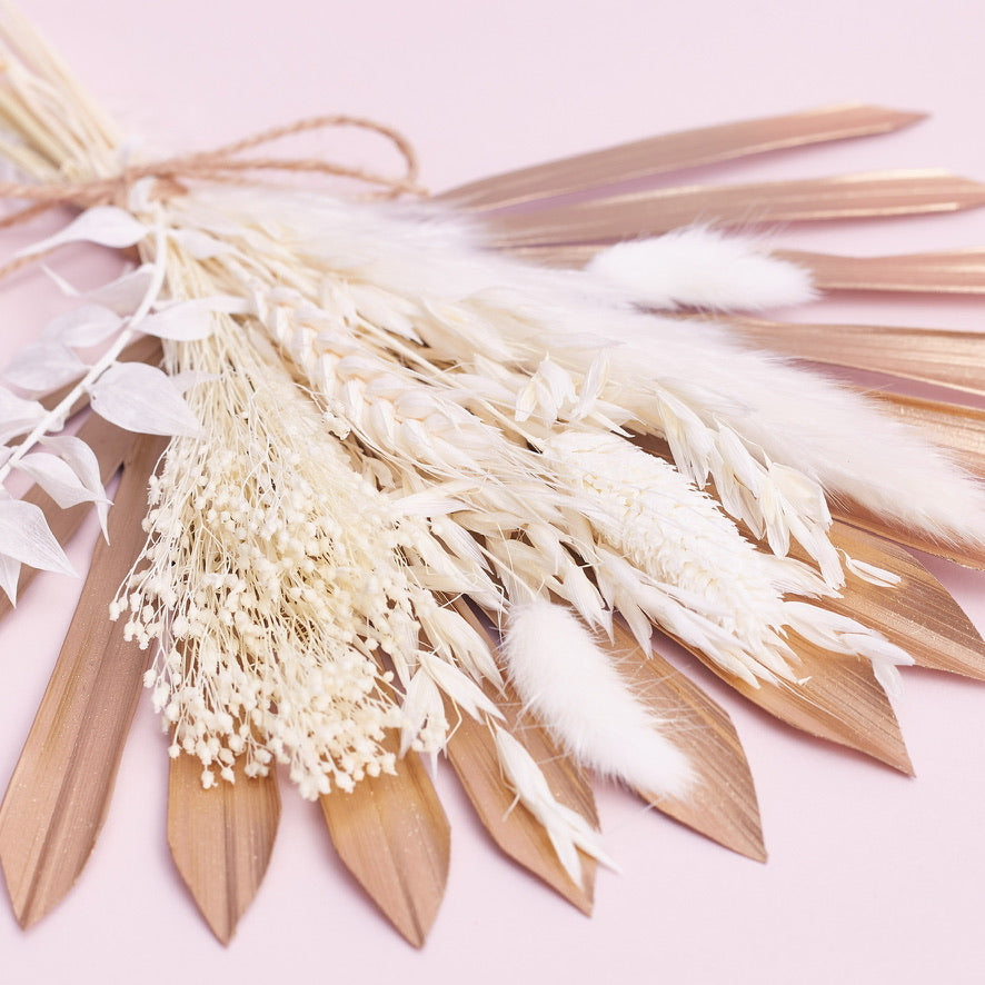 Dried Sun Palm Bouquets (Mocha Latte)
