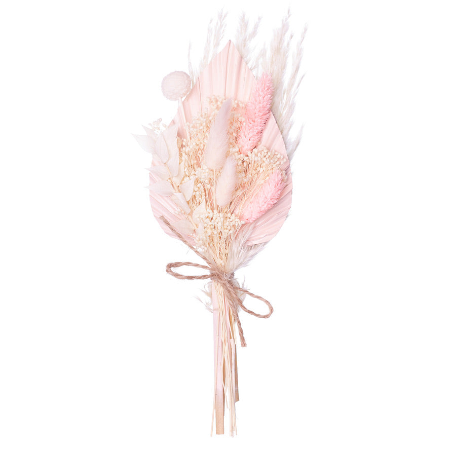 Dried Palm Spear Bouquet (Pink & Pampas)