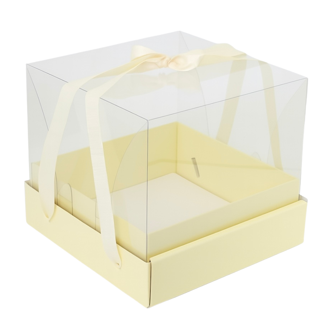 Mini Cake/Bento Cake Board & Box Sets (Lemon)
