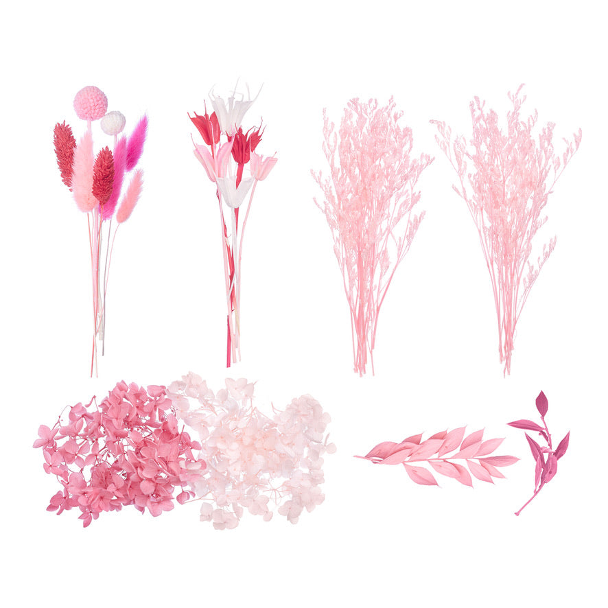 Deluxe Dried Flower Box (Red, Pink & White)