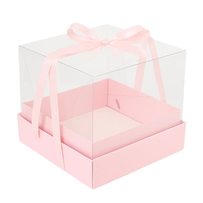 Mini Cake/Bento Cake Board & Box Sets (Light Pink)