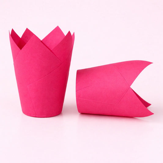 Tulip Cupcake Liners – 50 Pack (Pink)