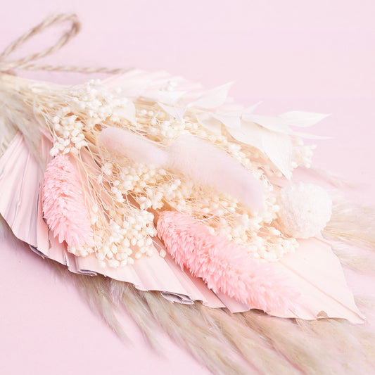 Dried Palm Spear Bouquet (Pink & Pampas)