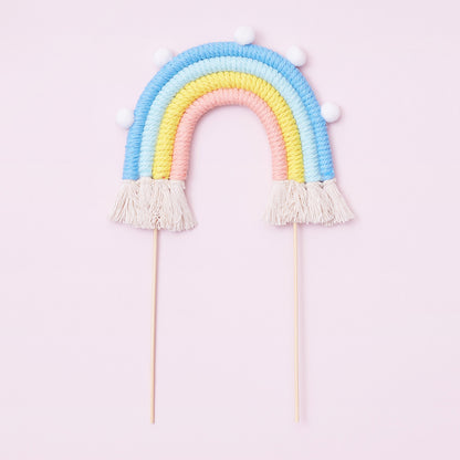 Rainbow Cake Toppers (Medium) (Pastel Blues)