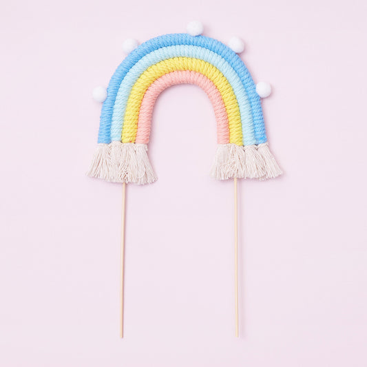 Rainbow Cake Toppers (Medium) (Pastel Blues)