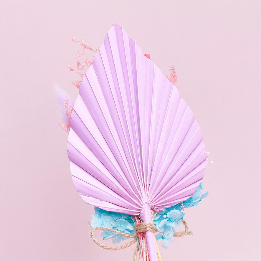 Dried Palm Spear Bouquet (Rainbow Sherbet)