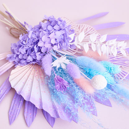 Dried Sun Palm Bouquets (with Palm Spear & Gingko Leaves) (Mermaid)