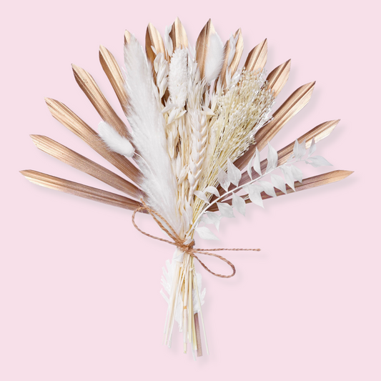 Dried Sun Palm Bouquets (Mocha Latte)