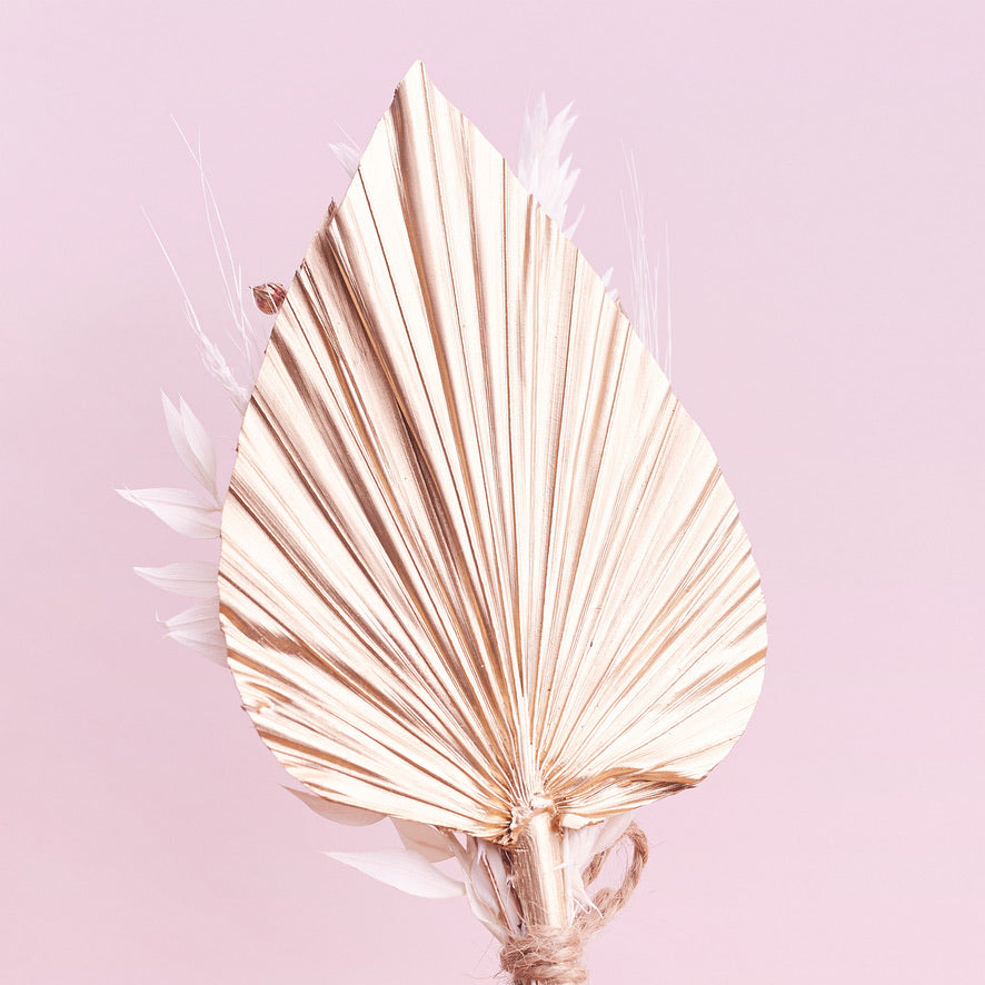 Dried Palm Spear Bouquet (Gold)