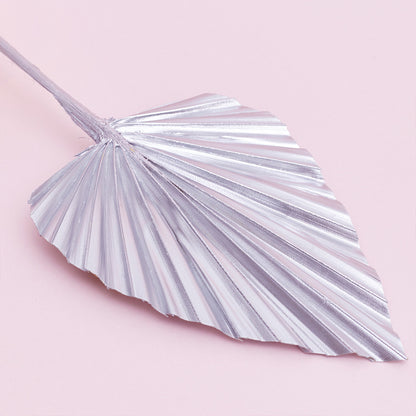 Decorated Dried Palm Spear (Silver)