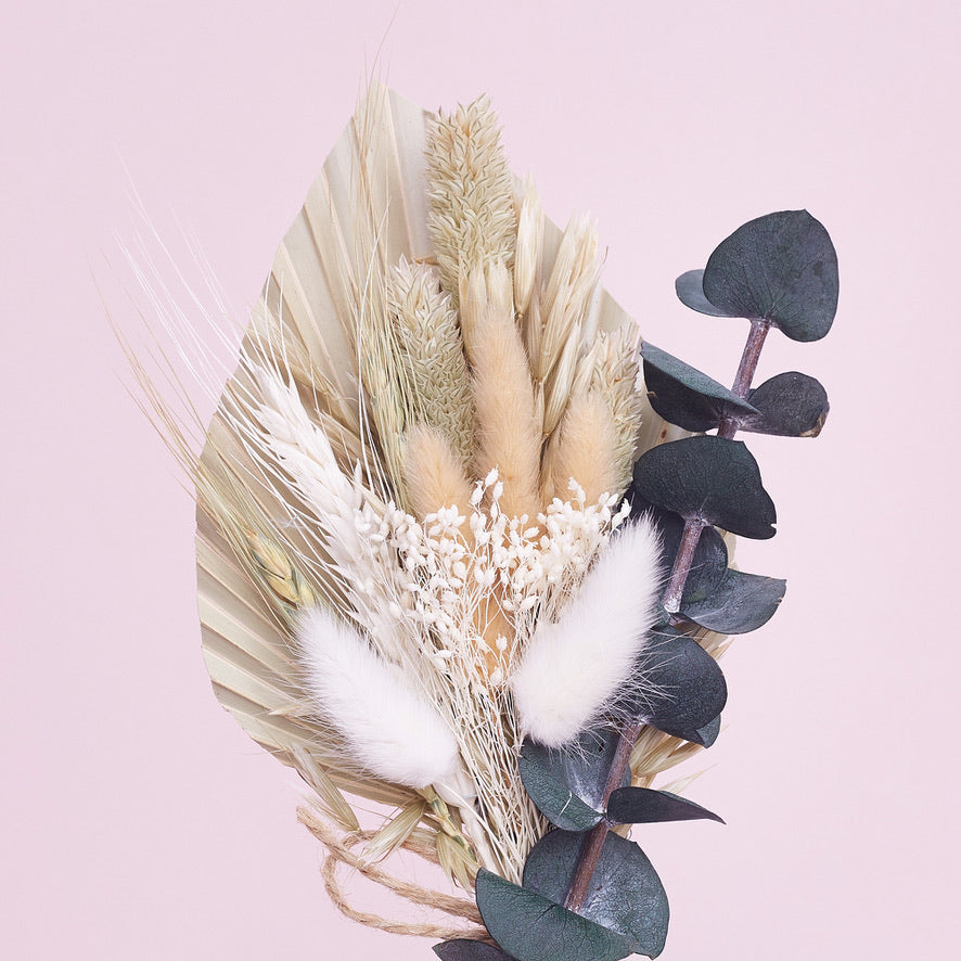 Dried Palm Spear Bouquet (Natural Eucalyptus)