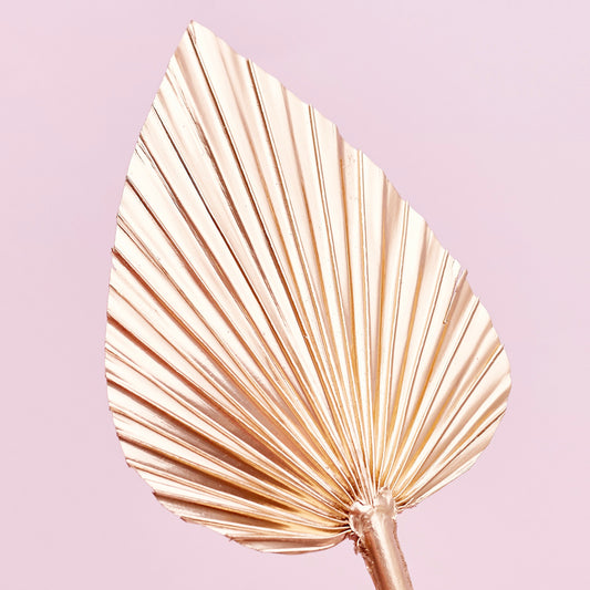Decorated Dried Palm Spear (Brilliant Gold)