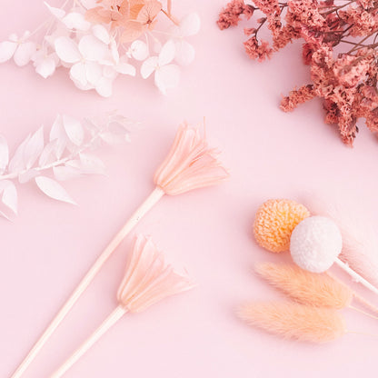 Deluxe Dried Flower Box (Peachy Pinks, White & Orange)