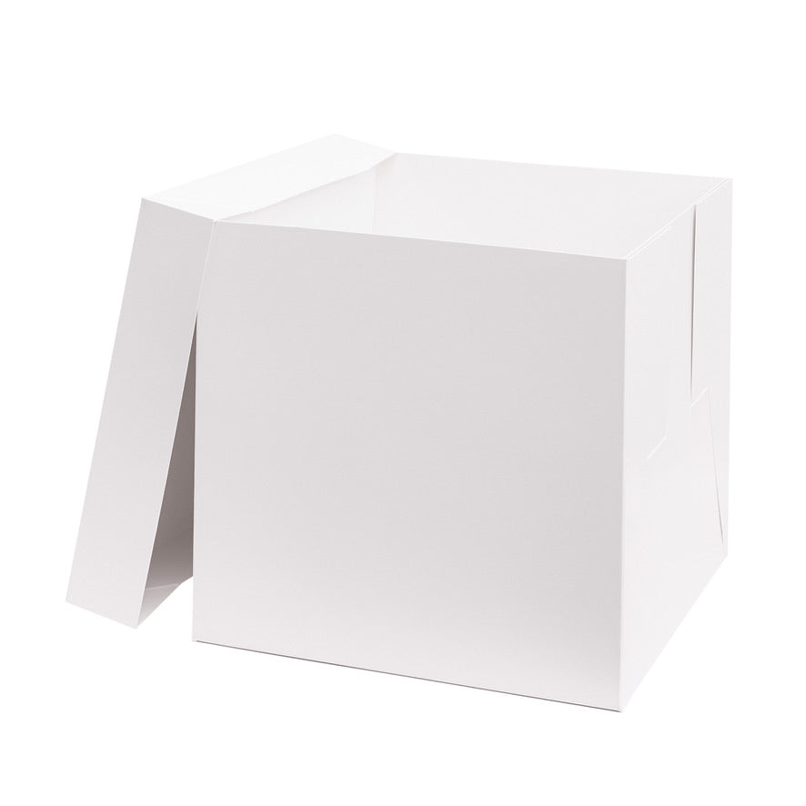 The Baked Studio Tall White Cake Boxes with Lids (Single)
