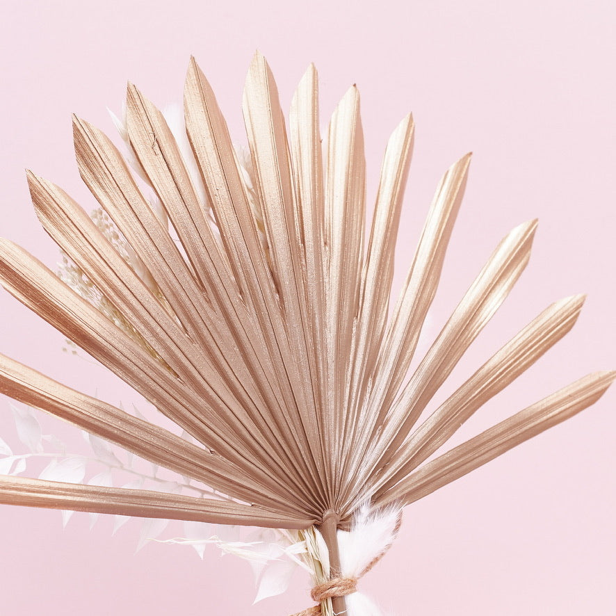Dried Sun Palm Bouquets (Mocha Latte)