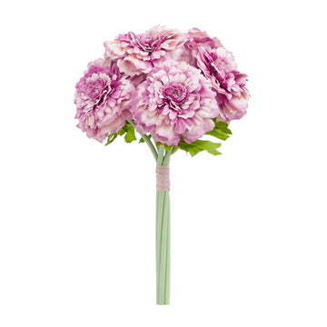 Chrysanthemum Artificial Silk Flower Bouquet (Raspberry Ripple)