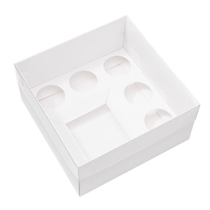 Extra Tall Premium Bento Boxes – Pack of 5 with Clear Lids (5 Holes)