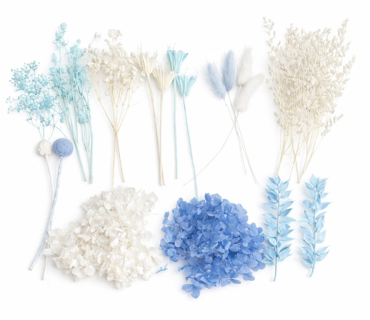 Deluxe Dried Flower Box (Blue & White)