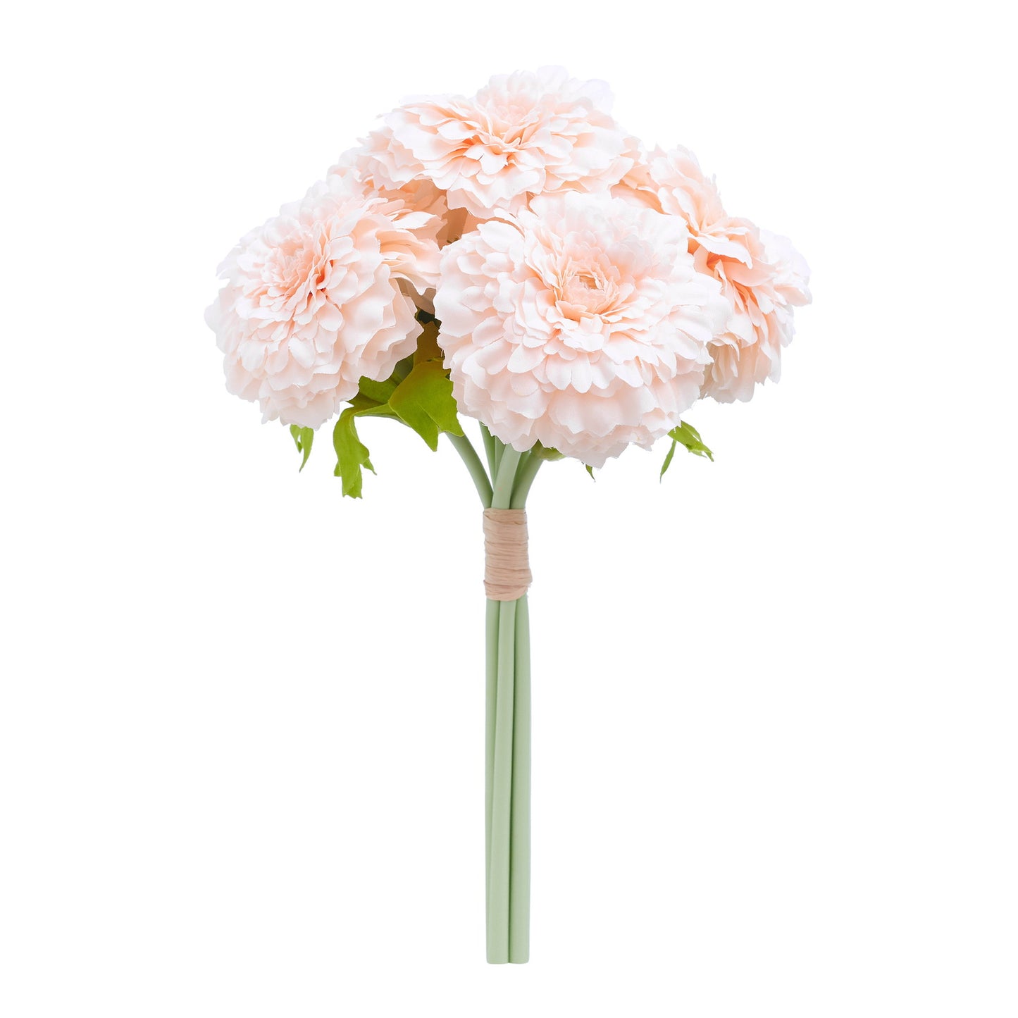 Chrysanthemum Artificial Silk Flower Bouquet (Peach Melba)