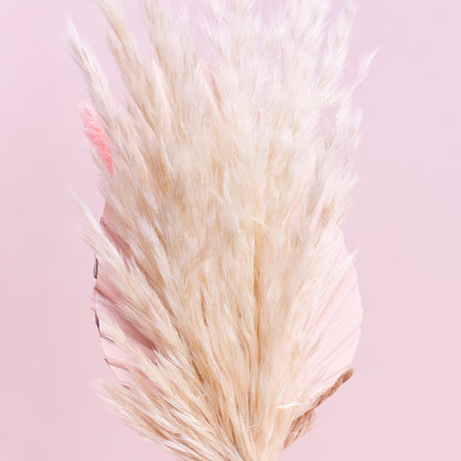 Dried Palm Spear Bouquet (Pink & Pampas)