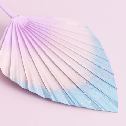 Decorated Dried Palm Spear (Multi Glitter Ombre)