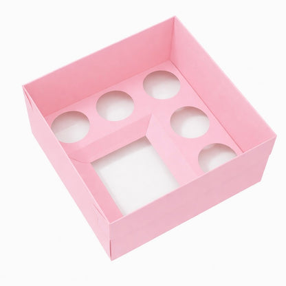 Extra Tall Premium Bento Boxes – Pink - Pack of 5 with Clear Lids (5 Holes)