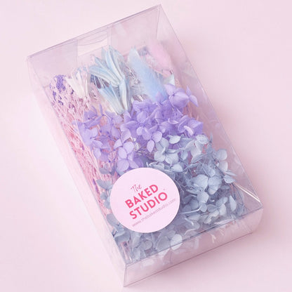 Deluxe Dried Flower Box (Cool Blues, Lilac, Pink & White)