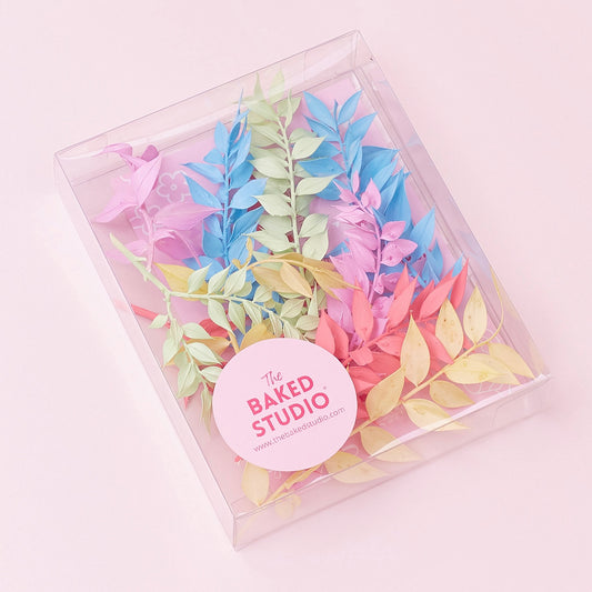 Dried Flower Box Ruscus (Rainbow Pastel)