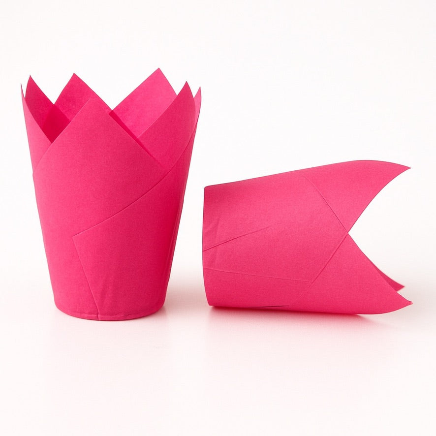 Tulip Cupcake Liners – 50 Pack (Pink)