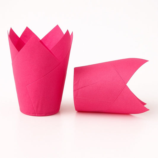 Tulip Cupcake Liners – 50 Pack (Pink)