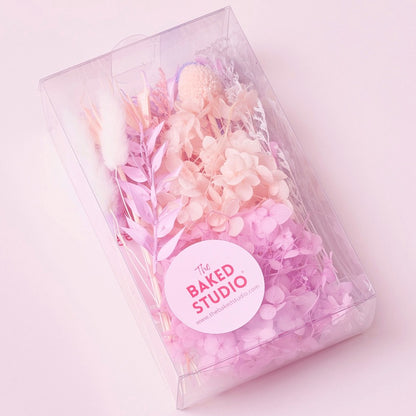 Deluxe Dried Flower Box (Pink, Lilac & White)