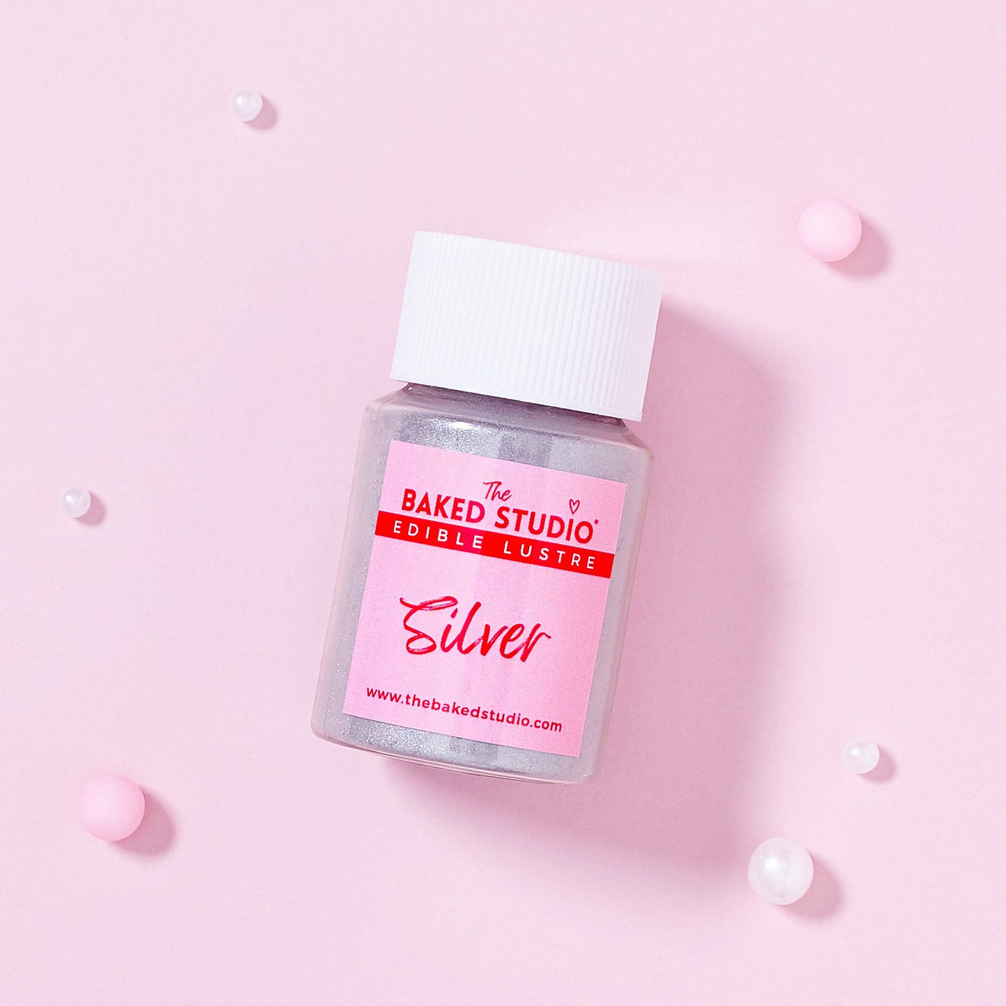 Edible Lustre Dust 10g (Silver)