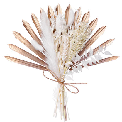 Dried Sun Palm Bouquets (Mocha Latte)