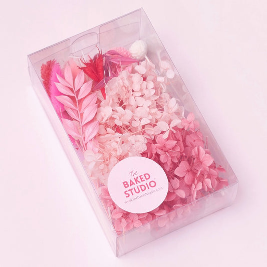 Deluxe Dried Flower Box (Red, Pink & White)
