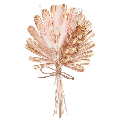 Shell Palm Bouquet (Pink, Gold & White)