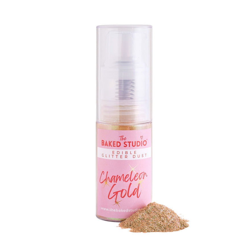 Edible Glitter Dust - 10g Pump Bottle (Chameleon Gold)
