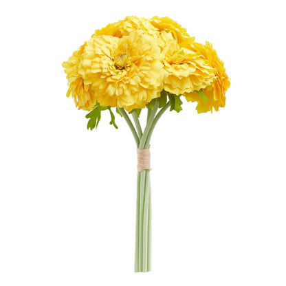 Chrysanthemum Artificial Silk Flower Bouquet (Sunflower Yellow)
