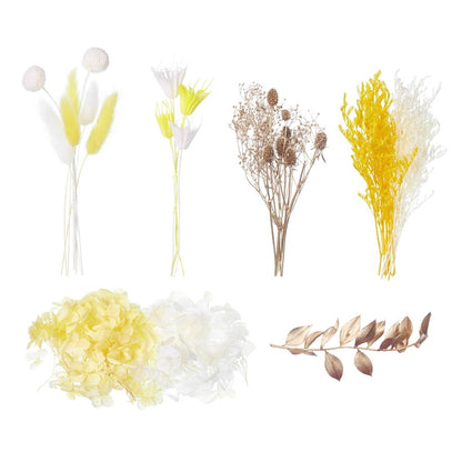 Deluxe Dried Flower Box (Yellow, Lemon, Gold & White)