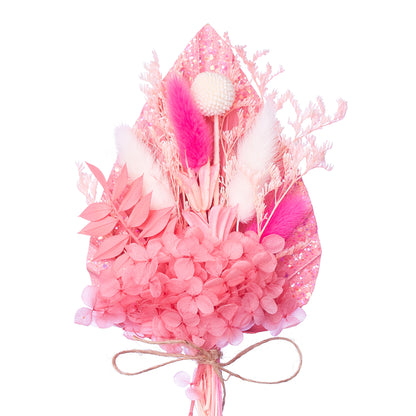 Dried Palm Spear Bouquet (Pinks & Glitter)
