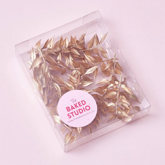 Dried Flower Box Ruscus (Gold)