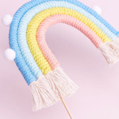 Rainbow Cake Toppers (Medium) (Pastel Blues)