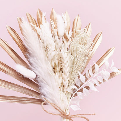 Dried Sun Palm Bouquets (Mocha Latte)