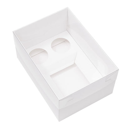 Extra Tall Premium Bento Boxes – Pack of 5 with Clear Lids (2 Holes)