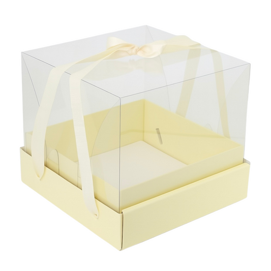 Mini Cake/Bento Cake Board & Box Sets (Lemon)