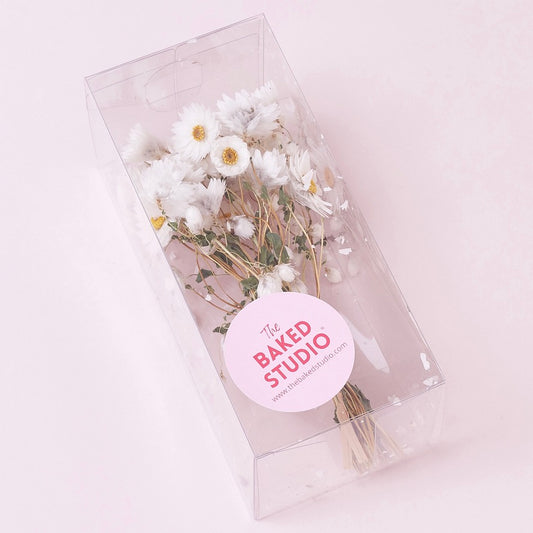 Dried Flower Box Rodanthe Daisies (White)