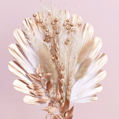 Shell Palm Bouquet (Gold & White)